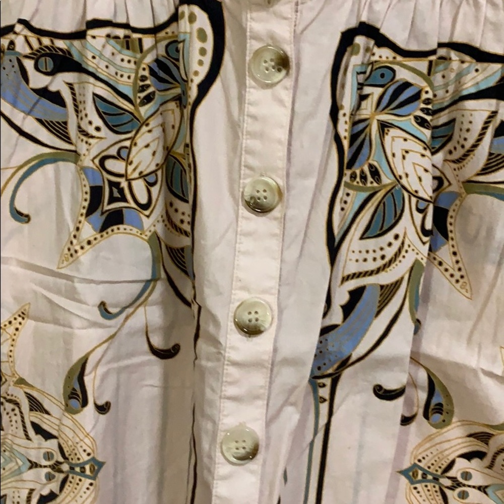 Free People Light Pink and Blue Midi Dress - Picture 2 of 3